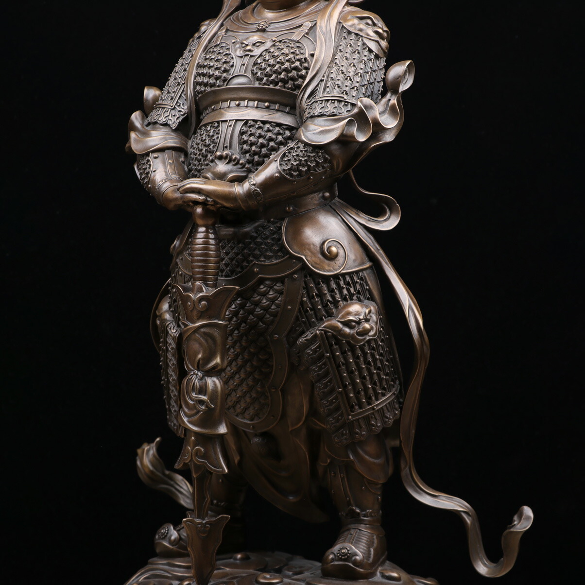 楽天市場】【銅彫刻】 韋駄天 仏教美術 仏像 仏教工芸品 お寺 オーダー