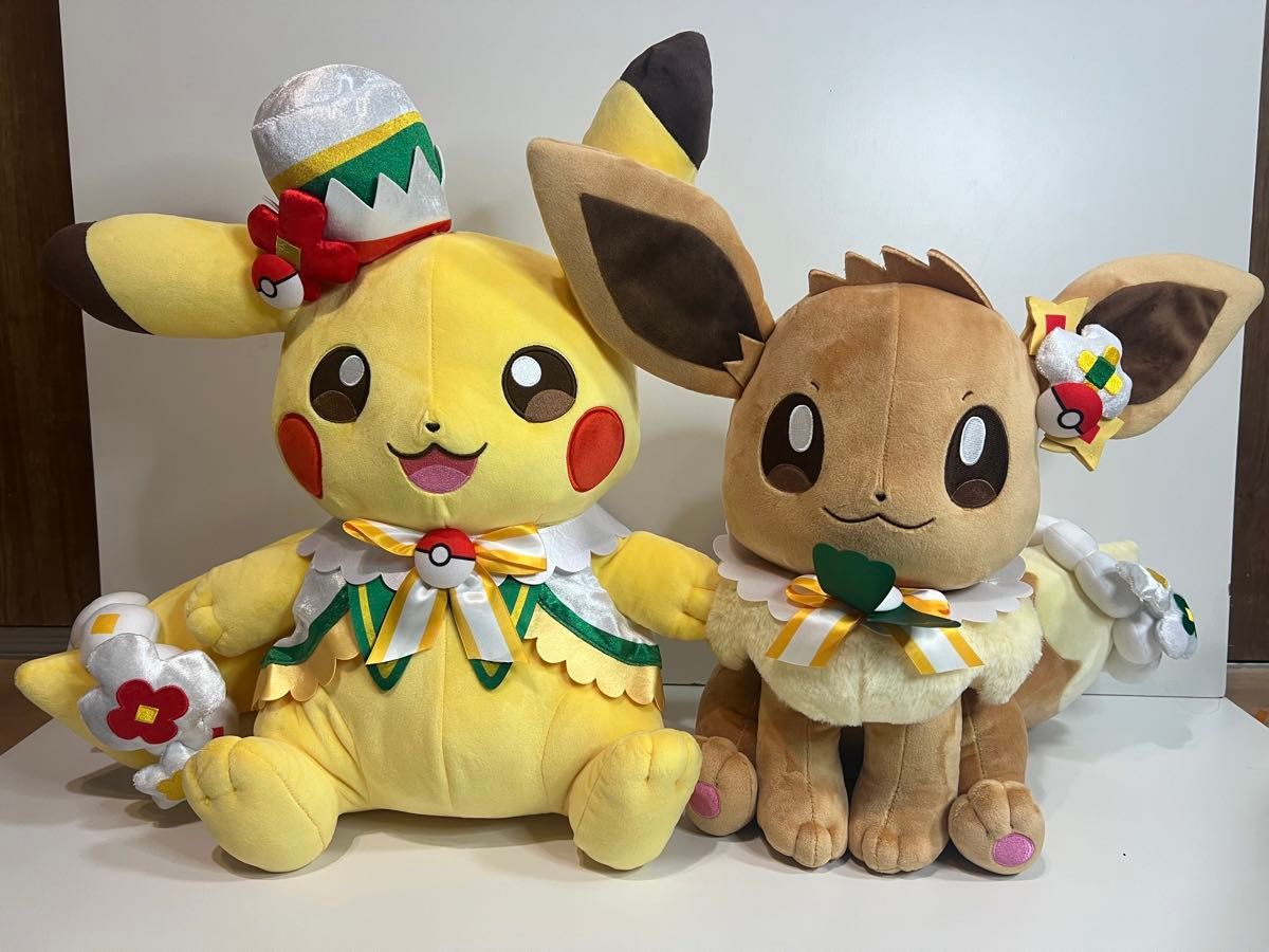 新品 ポケパーク カントー ショップ 限定 イーブイ ぬいぐるみ5体