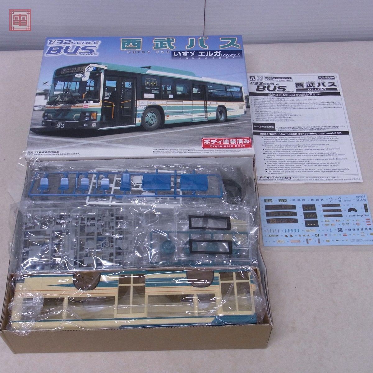 Yahoo!オークション - 未組立 アオシマ 1/32 西武バス いすゞ エルガ