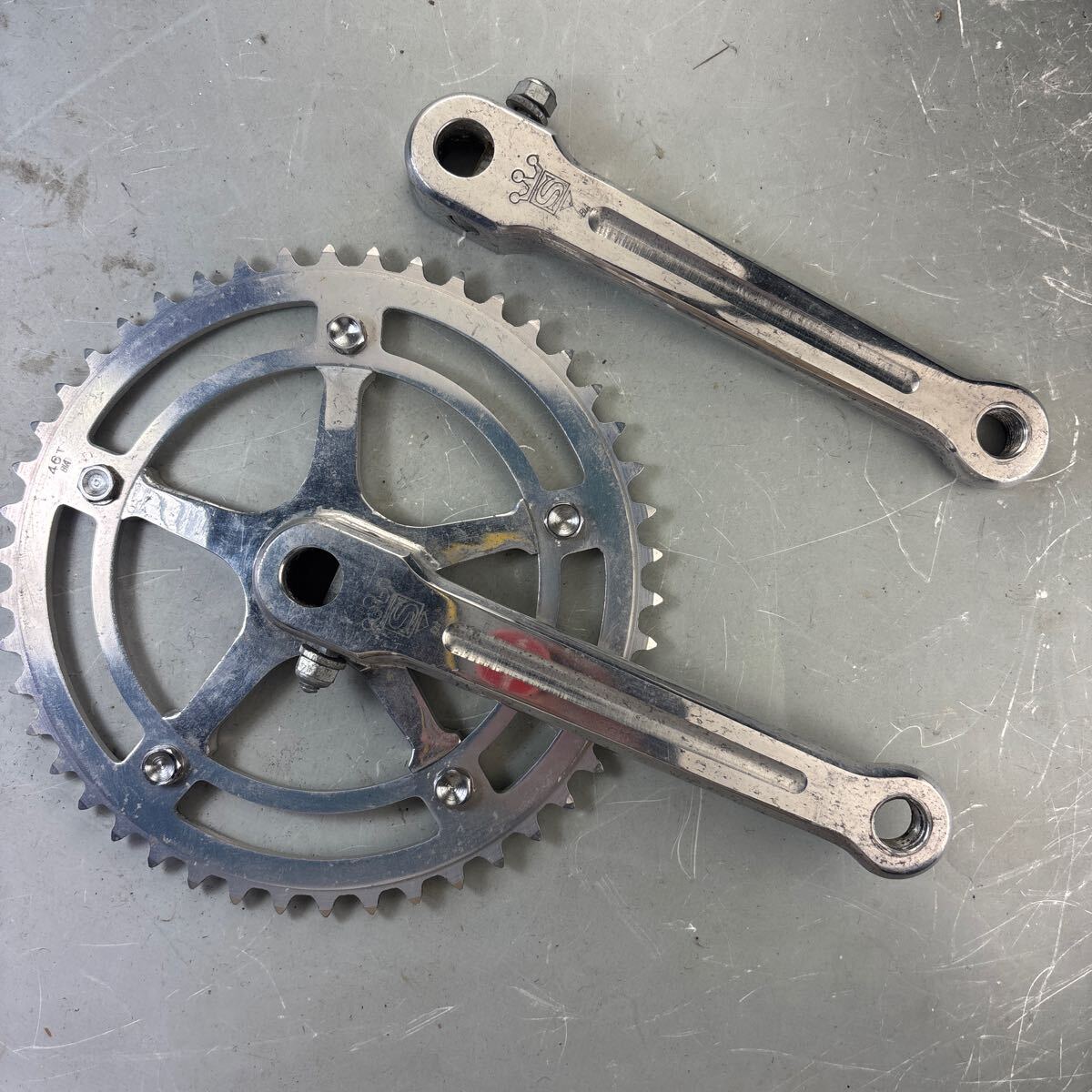 ビンテージ SUGINO MIGHTY 5 クランク BIA 168 スギノ ピスト 競輪