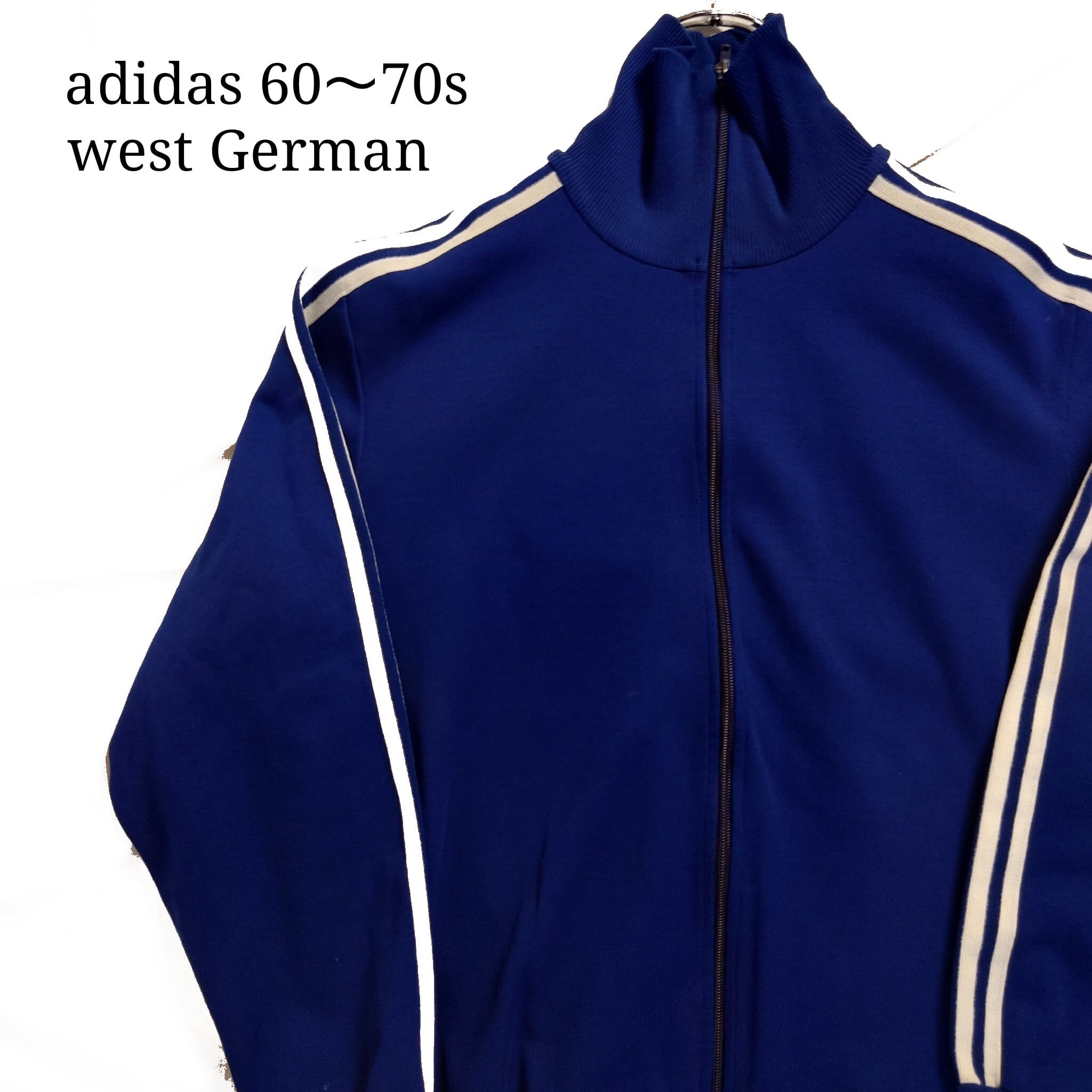 60～70s】adidas アディダス トラックジャケット 西ドイツ 無地 6