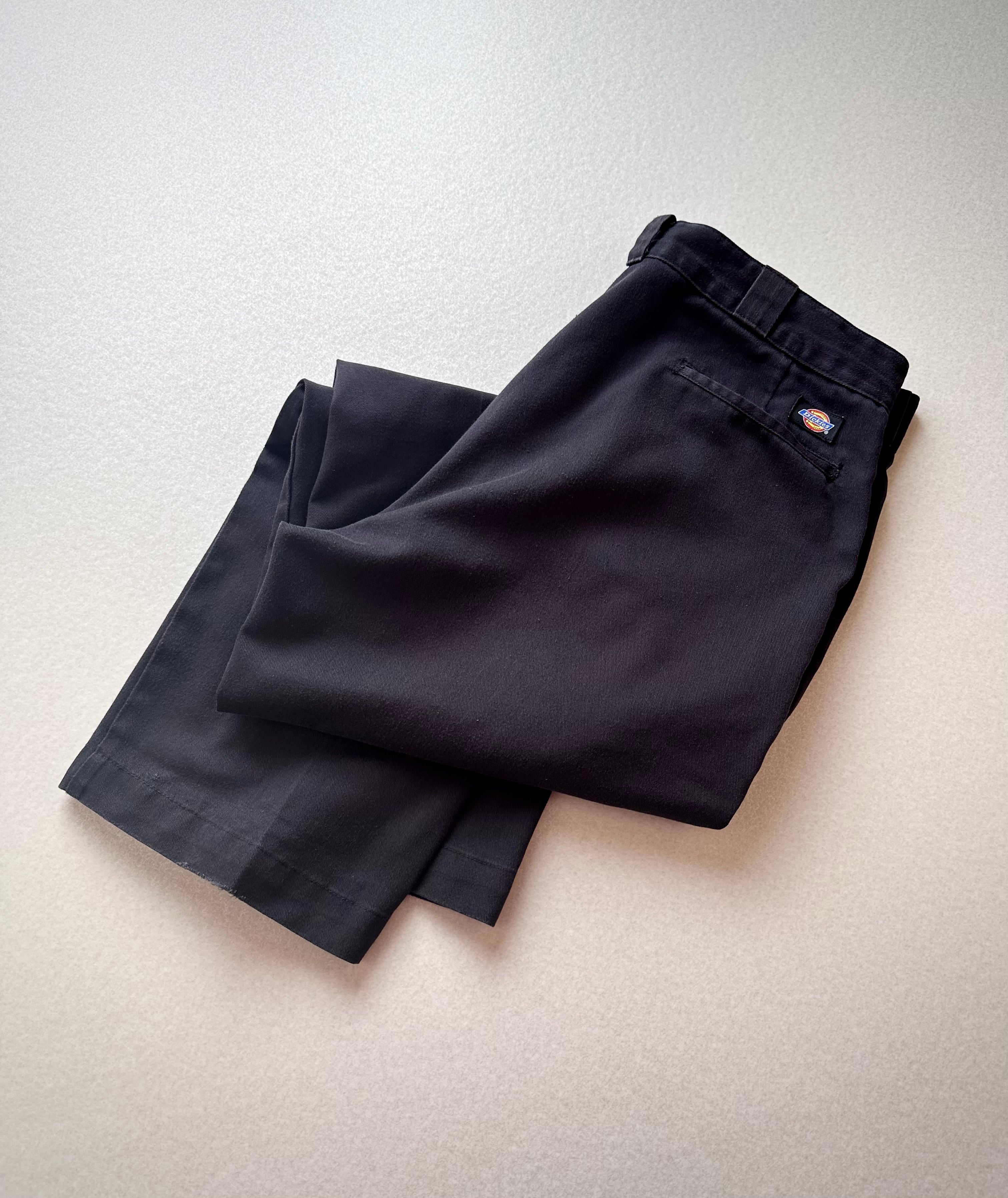 90s USA製 “ DICKIES ” 874 BLACK WORK TROUSERS OLD VINTAGE アメリカ