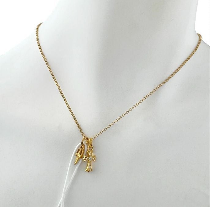 CHROME HEARTS クロムハーツ ネックレス 22K YG ダガースタック