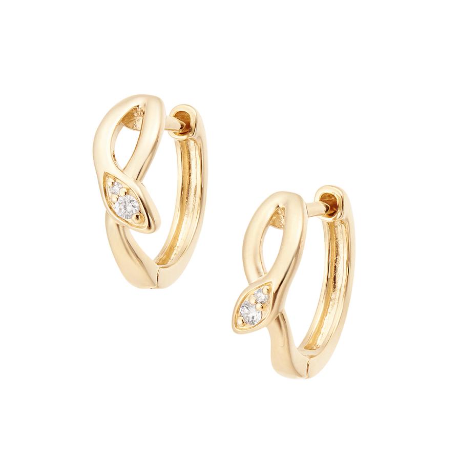 ジュエリーツツミ K10イエローゴールドダイヤモンドピアス