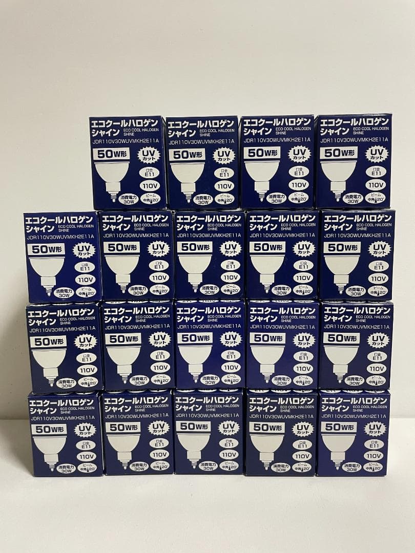 エコクールハロゲン 電球 JDR110V30WUVMKH2E11A 19個 Amazon | ヤザワ UVカット機能付 ハロゲン電球 《エコクールハロゲン