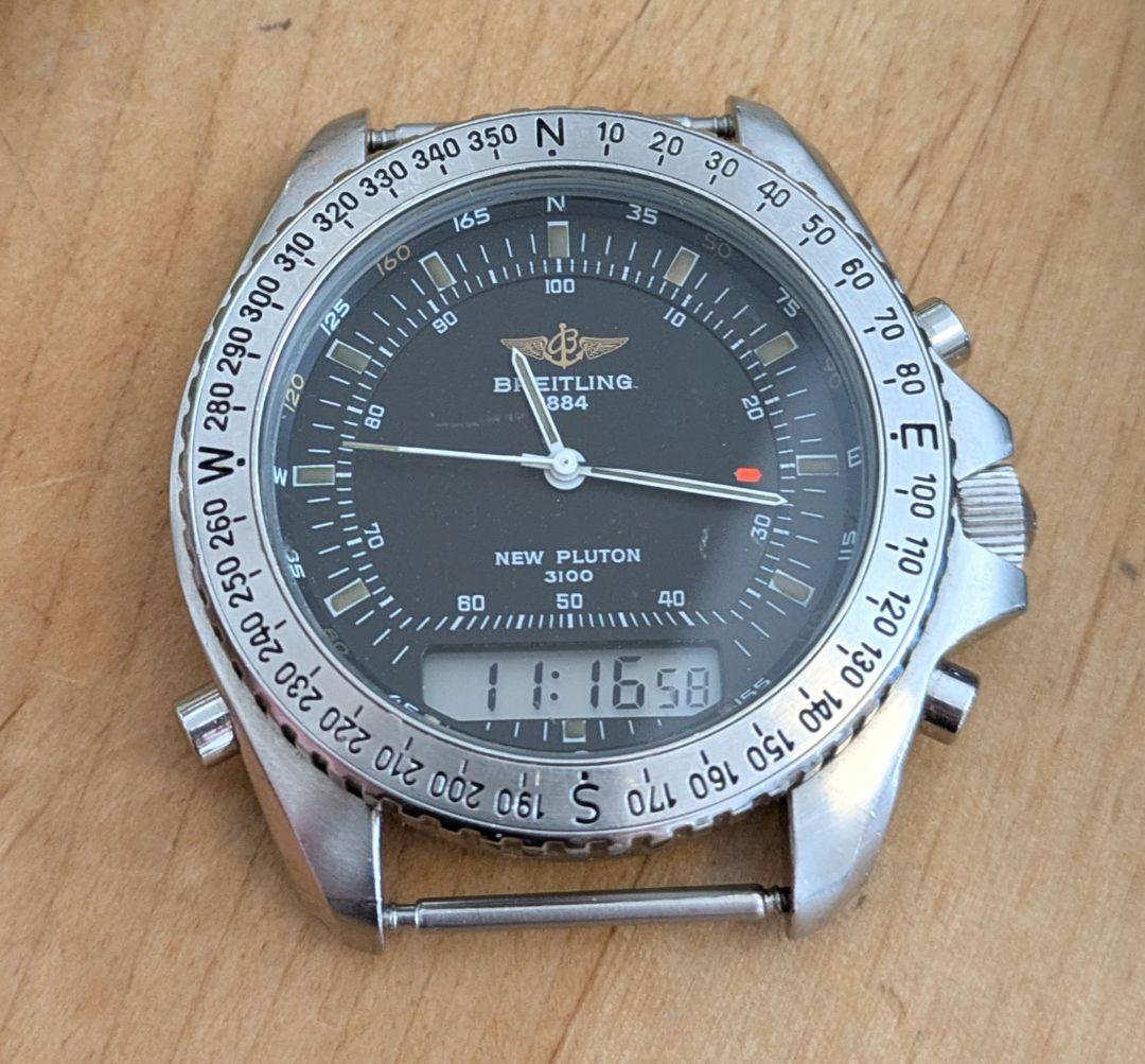 BREITLING NEW pulton ブライトリング　プルトン　アナデジ 腕馴染みの良い18Kレッドゴールドが高級感を引き立てるナビタイマーを