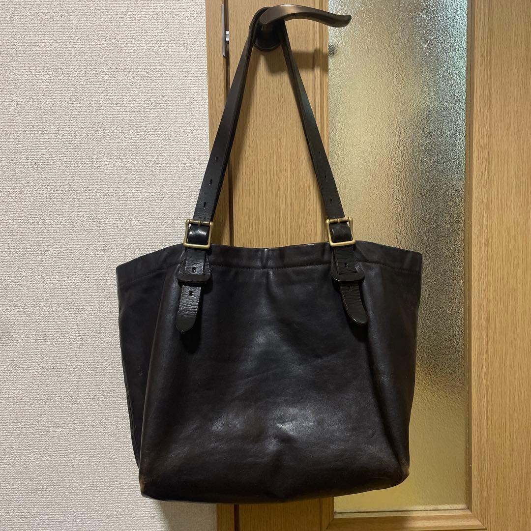 SLOWスロウ黒レザー トートバッグ（L） SLOW（スロウ） 最大44%☆3/1迄 トートバッグ メンズ レディース B4 A4